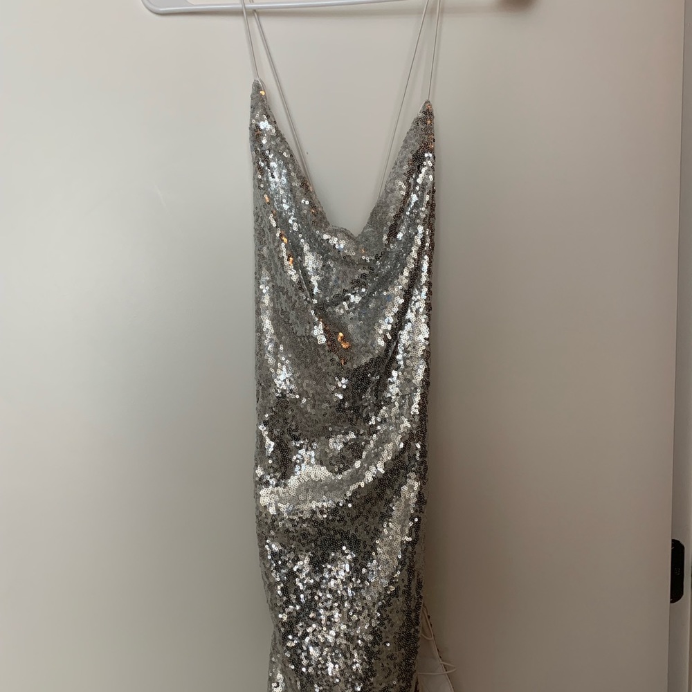 Silver Sparkly Tobi Dress